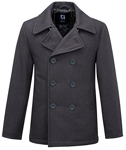 Brandit Pea Coat, Farbe: anthrazit, Größe: 3XL