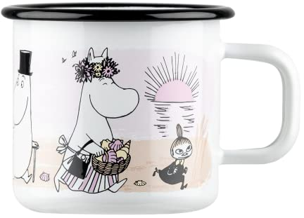 Muurla [A] Enamel Mug 3,7dl The Beach, 3,7 dl