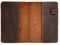 Hide & Drink, Rustikaler Einband für LEUCHTTURM A6 Hardcover Notebook (9,1 x 15,0 cm, ohne Notizbuch) Vollnarbenleder, handgefertigt, Bourbon Braun