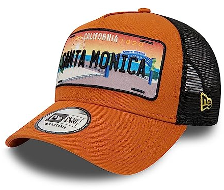 New Era Keauhou Nummernschild-Grafik Truckercap von gebogener Schirm Snapback-Verschluss braun - One-Size
