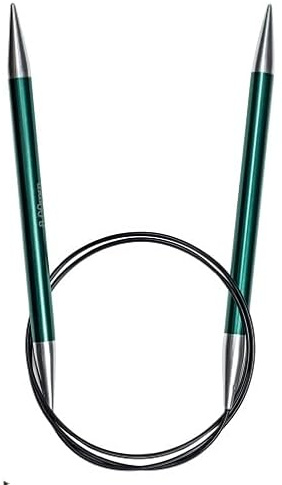 Lana Grossa Rundstricknadel Aluminium | leicht & stabil | glatte Oberfläche für müheloses Stricken | ideal für alle Garne | langlebig & komfortabel | 100/8,0