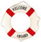 Homoyoyo Kreuzfahrt Mittelmeer Nautisch Café Willkommensschild Thema Dekoration Holz Hängend Tür Boje Hause Strand Tropisch Rettungsring Plakette Schaumstoff Boje-Ornamente cm