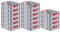 PROREGAL SuperSparSet 16x Eurobox NextGen Color | HxBxT 12x30x40cm | 11 Liter | Griffe rot offen | Glatter Boden | Eurobehälter, Transportbox, Transportbehälter, Stapelbehälter