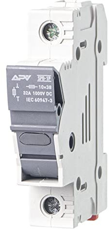 PV Sicherungshalter 1-polig 1000V DC für 10x38mm Sicherung
