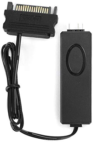 ARGB Controller 5 V 3 Pin, ARGB Controller di Alimentazione Telecomando HF Ventola di Controllo Luce PC Accessori con Pin SATA per Cavo Splitter ARGB a 3 Poli Strisce Luminose