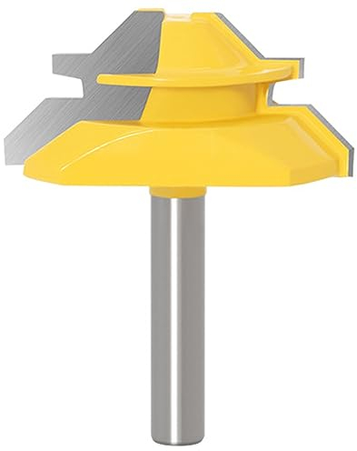 Bestgle 45 grad lock miter router bit 8mm verleimfräser gehrung fräse set holzbearbeitung fräser schneidwerkzeug für graviermaschine trimmmaschine 8*50mm