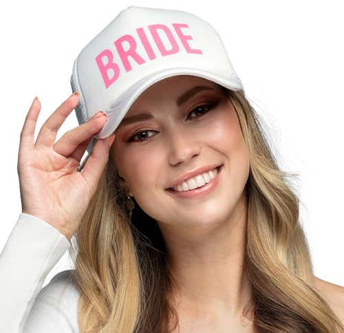 Boland 01426 - Mütze Bride, Hut für JGA, Karneval und Mottoparty, Hochzeit, Braut