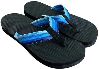 Sobeta Versteckte Penis-Flops, lässige Sommer-Strand-Freely-Serie, bequeme, rutschfeste Sandale, Parodie, lustige, neuartige Design-Flip-Flops, Schaumgummi-Hausschuhe (Blue,44)