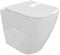 LAVITA Stand-Toilettenschüssel WC Tyber | Toilettendeckel mit Absenkautomatik & Metallscharniere | WC-Sitz SoftClose | Keramik Toilette Spülrandlos | Toilettenbecken Stehend | 35,5x51,5x43,5 cm |