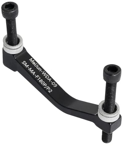 SUJEBKC 180 mm Scheibenbremsadapter, Scheibenbremse Adapter Post Mount,mit Schrauben Abstandshalt für Mountainbikes