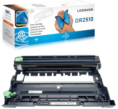 LOSMANN DR2510 Trommel Kompatibel für Brother DR-2510 Trommeleinheit | Kompatibel für Brother HL-L2400DWE L2445DW DCP-L2660DW 2620DW MFC-L2800DW 2835DW L2860DW L2827DWXL L2827DW L2827DWE