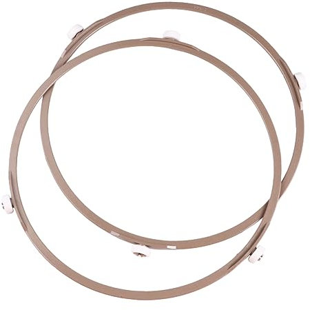 LABRIMP 2piezas Soporte De Vidrio Para Microondas Ruedas Accesorios De Cocina Plato Giratorio Resistente Altas Temperaturas Para Calentar y Cocinar De Manera