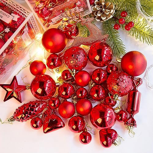 9-teiliges Weihnachtsornament, 7,6 cm, Weihnachtskugel-Ornamente, bruchsicher, transparent, dekorative Hängedekoration for Weihnachtsbaum, Feiertage, Hochzeit, Partyzubehör, 2023, Neu / 1564