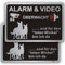 Ashoaza Schild Alarm und Videoüberwachung, Hund Schild Aluminium 30x20, Warnung vor dem Hund Schilder Metall, 2 Stück Achtung Videoüberwachung Schilder, Kamera Überwachung