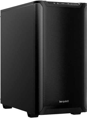 be quiet! Pure Base 501 Caja de PC, 2 Ventiladores Pure Wings 3 140mm PWM preinstalados, presión de Aire Extraordinaria, USB 3.2 Gen. 2 Tipo C, instalación Vertical Opcional de la Tarjeta gráfica