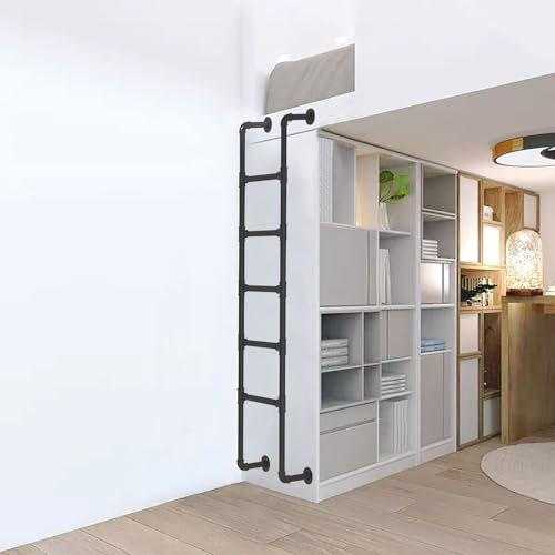 Scale a pioli, Scale a soppalco, Scale a Castello, Scale per soffitta a 2-4 Piani, Scale di Uscita per finestre del seminterrato, Scale di Fuga per casa, Scale di Metallo Nero per Tetto di m