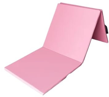 MOHUIED 180 * 60 * 3CM/5CM Klapp Pad Sit Up Yoga Dance Pads Verdickte und Verbreiterte Gym Matte Gymnastik Leder Kissen Turnmatte Klappbar(Pink 180x60x3cm)