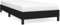HEFZGDB Bettgestell ohne Matratze Schwarz 90x200 cm Stoff Ehebett Bettgestell Einzelbetten Doppelbett für Herberge Gästezimmer Schlafzimmer Wohnbereich