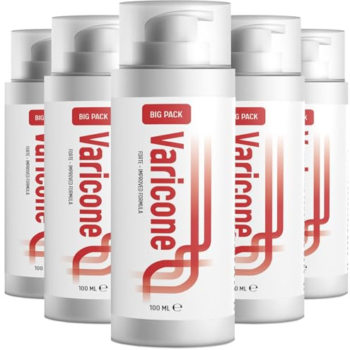 Creme Varicone Forte - 500 ml (5 x 100 ml), 5er Pack
