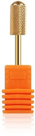 Carbide Nail Drill File Broach Bit Replacement, Professional Cuticle Drill Bit for Electric Nail Files, Gold-Plated Nail Bits, Long-Lasting Nail File Drill Bits, Gel Removal & Nail Shaping