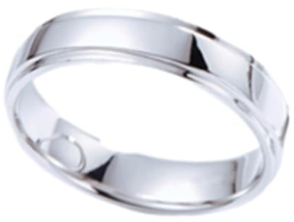 Wycian Ringe Schmuck Herren Ring Platinum Silber Roségold PT950 Polieren Größe 68 (21.6) Massiv, Nicht Plattiert Aktualisierung 3.0 für Schwester Engagement Schmuck