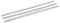 Sourcingmap 600mmx25mmx1mm Stainless Steel Screw Fixing Folding Continuous Hinges 3pcs