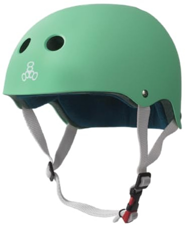 Triple 8 New York 337024-2M1-1XS Sweat Saver Cert Helmet, Rubber Mint, X Small