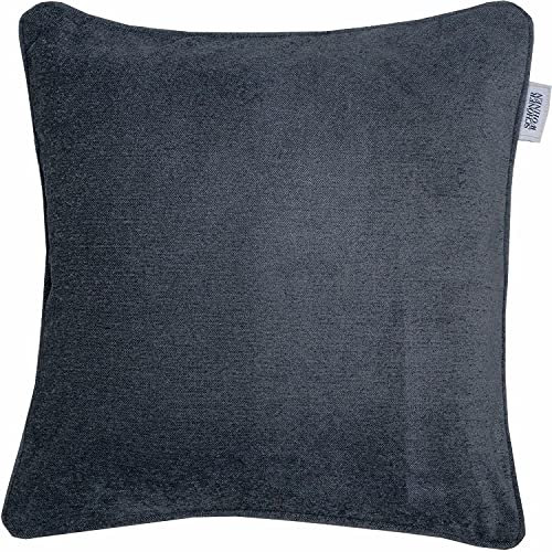 Schöner Wohnen Felpilla Zierkissenhülle, Viskose, Anthrazit, 45 x 45 cm