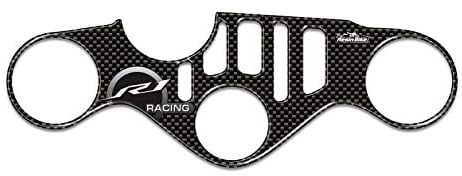 Resin Bike Aufkleber für Motorrad Kompatibel mit Yamaha YZF R1 ab 2015. Gabelschutz vor Stößen und Kratzern. 3D-Harzklebstoff Hergestellt in Italien - Stickers