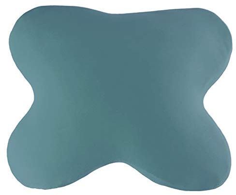 Edda Lux Bezug passend für ACAMAR Kissen, 55 x 47 cm, und für LUXAMEL Schlafkissen 56 x 48 cm, Softer Jersey Kissenbezug für Schmetterlingskissen, aus 100% Baumwolle, in Atlantik