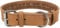 TRIXIE Rustic Halsband Leder Größe L–XL: Halsumfang 57–66 cm/30 mm in braun - genähtes Lederhalsband für große bis sehr große Hunde, in klassischem Design, schonendes Anleinen, 19017