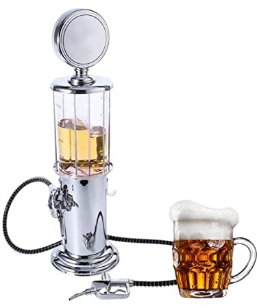 Tireuses à Bière, Double Gun Distributeur de Bière Réglable en Acier Inoxydable avec Double Buse de Pompe pour Bar, Fêtes, Barbecues, Buffet Restaurant, KTV