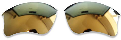 Polarlens Polarisierte gläser für Oakley Flak Jacket XLJ kompatibel mit Oakley Flak Jacket XLJ Sonnenbrille (Bronzegold)
