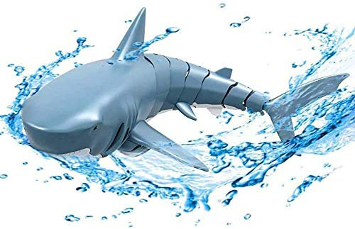 Jouet requin télécommandé 2,4 G - Simulation de bateau électrique télécommandé - Pour baignoire, réservoir d'eau, piscine, mer, requin - Jouet pour enfants, adultes
