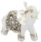 Elefanten Deko, White Elephant Figurine Porzellanmuster Elefant Dekoration Elefant Skulptur Reichtum Lucky Figuren für Reise Geburtstag