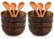 ZENFUN Paquete de 6 cuencos de coco con cuchara de palma, cuencos de coco pulido de 5 pulgadas de profundidadx2.4 pulgadas de alto, almacenamiento de cocina, ligero