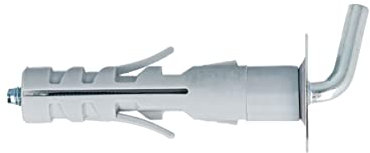 Tasselli in nylon Ø 12 x 57 prolungati con gancio corto 4 pz.