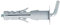 Tasselli in nylon Ø 12 x 57 prolungati con gancio corto 4 pz.