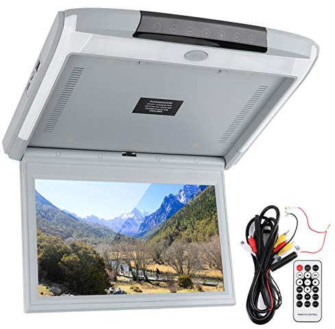 Monitor da Tetto per Auto, Monitor da Soffitto per Auto da 11,6 Pollici HD 1080P TV MP5 Schermo di Visualizzazione IPS Angolo di Visione Completo Monitor per Auto Dall'alto con USB TF HDMI FM