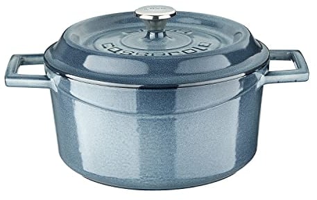 Serie Lava Premium - Gusseisen Rundtopf, 20 cm, Majolic Grau