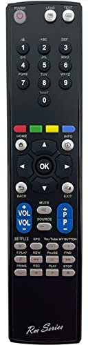 RM-Series Replacement Remote Control for Hitachi 55 55HK25T74U Smart 4K HDR LED Freeview TV