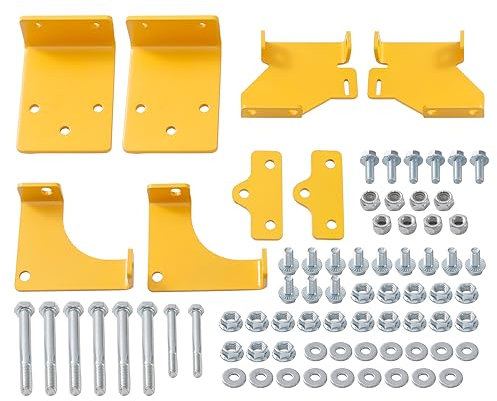 KitchenKipper 125255 Hydro-Getriebehalterungs-Set (L&R), kompatibel mit Hustler Raptor SD und SDX Zero Turn Rasenmäher 552564, 552565, 552566 und 552567, sichere Hydraulikgetriebe am Rahmen