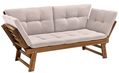 Oviala Gartensofa Relax aus Akazienholz, naturfarben