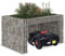 INLIFE Rasenmäher-Garage mit Hochbeet 110x80x60 cm Stahldraht,13.7kg,145655