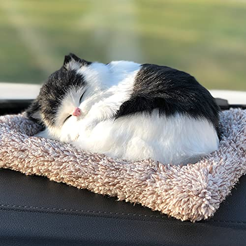 Midj Niedliches Auto-Dekoration für Peugeot 206/207 / 208/2008 / 301/307 / 308/3008, Hund Katze Panda Pferd, Luftreinigerbeutel aus Bambuskohle Schöne Ornamente,- Cat