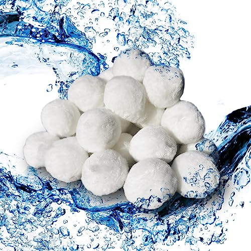 Oskar-Store Filter Balls Pool Filterbälle für Sandfilter Poolpumpe ersetzen Filtersand (2100g)
