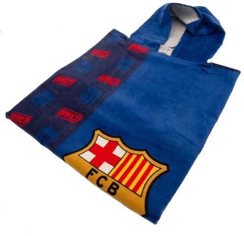 FC Barcelona - Handtuch mit Kapuze für Kinder (Einheitsgröße) (Marineblau/Rot)
