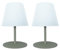 Lumisky 2er Set LED Tischleuchte TWINS Olive H16cm kabellos