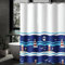 Lerores Rideau de douche 180 x 180 cm - Bleu - Ourlet lesté - Textile anti-moisissure - Imperméable - Lavable - En tissu polyester - Avec œillets et 12 anneaux de rideau de douche - Pour salle de