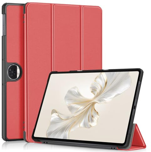 idudao Étui pour Honor Pad 9 12,1 2024, mince et léger, étui folio rigide pour tablette Pad 9 12,1, rouge